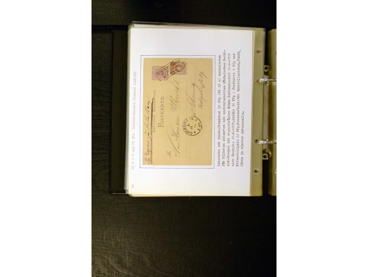 1875/1879, meist gestempelte Spezialsammlung inkl. 2 M. Innendienst mit besseren Farben, Zwischenstegpaaren, Zähnungs-Variant
