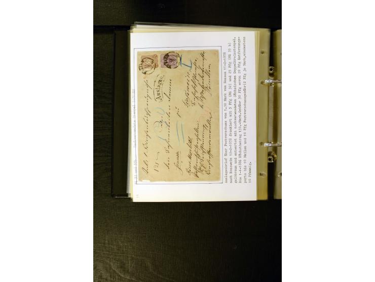 1875/1879, meist gestempelte Spezialsammlung inkl. 2 M. Innendienst mit besseren Farben, Zwischenstegpaaren, Zähnungs-Variant