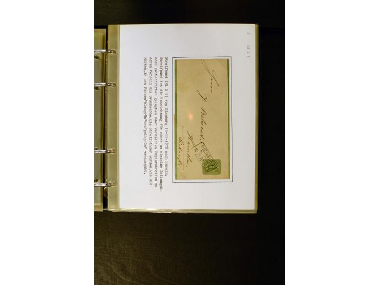 1875/1879, meist gestempelte Spezialsammlung inkl. 2 M. Innendienst mit besseren Farben, Zwischenstegpaaren, Zähnungs-Variant