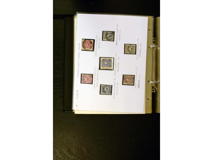 1875/1879, meist gestempelte Spezialsammlung inkl. 2 M. Innendienst mit besseren Farben, Zwischenstegpaaren, Zähnungs-Variant