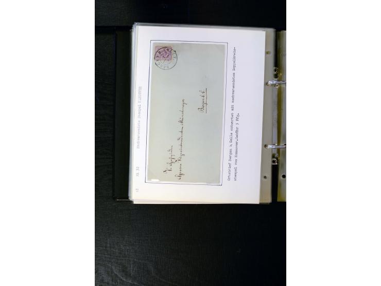 1875/1879, meist gestempelte Spezialsammlung inkl. 2 M. Innendienst mit besseren Farben, Zwischenstegpaaren, Zähnungs-Variant