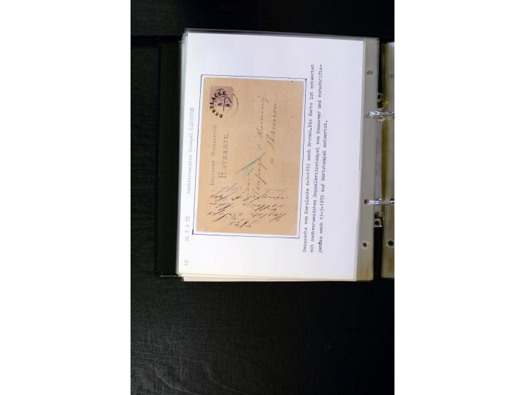 1875/1879, meist gestempelte Spezialsammlung inkl. 2 M. Innendienst mit besseren Farben, Zwischenstegpaaren, Zähnungs-Variant