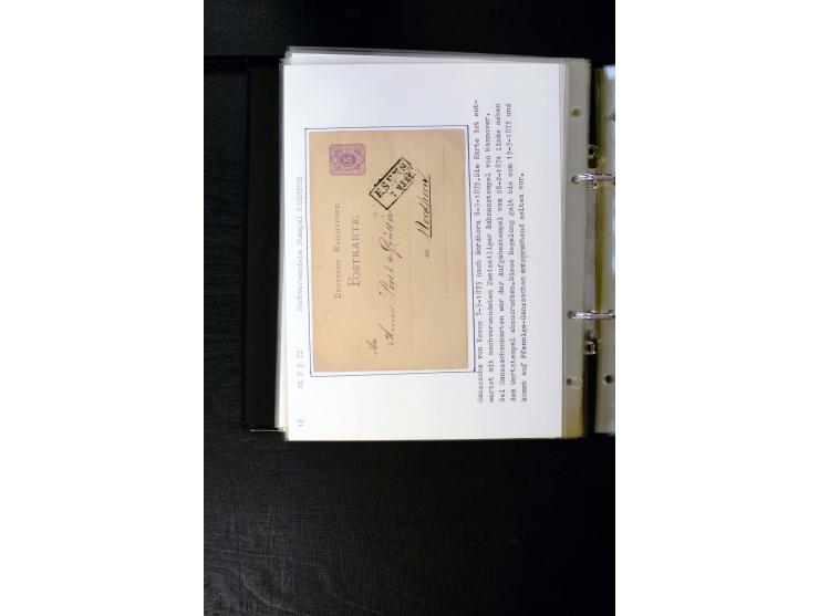 1875/1879, meist gestempelte Spezialsammlung inkl. 2 M. Innendienst mit besseren Farben, Zwischenstegpaaren, Zähnungs-Variant