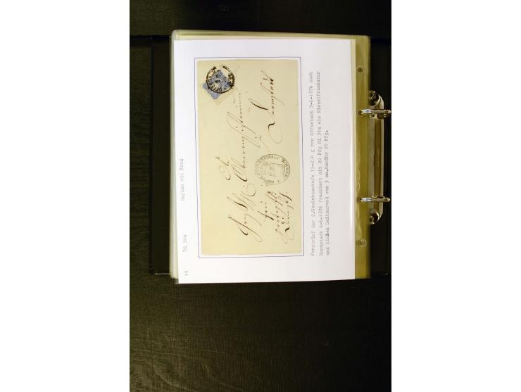 1875/1879, meist gestempelte Spezialsammlung inkl. 2 M. Innendienst mit besseren Farben, Zwischenstegpaaren, Zähnungs-Variant