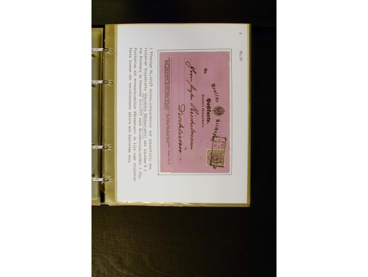 1875/1879, meist gestempelte Spezialsammlung inkl. 2 M. Innendienst mit besseren Farben, Zwischenstegpaaren, Zähnungs-Variant