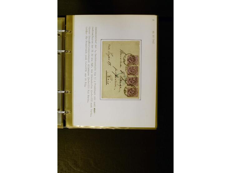 1875/1879, meist gestempelte Spezialsammlung inkl. 2 M. Innendienst mit besseren Farben, Zwischenstegpaaren, Zähnungs-Variant