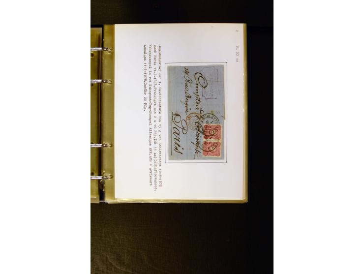1875/1879, meist gestempelte Spezialsammlung inkl. 2 M. Innendienst mit besseren Farben, Zwischenstegpaaren, Zähnungs-Variant