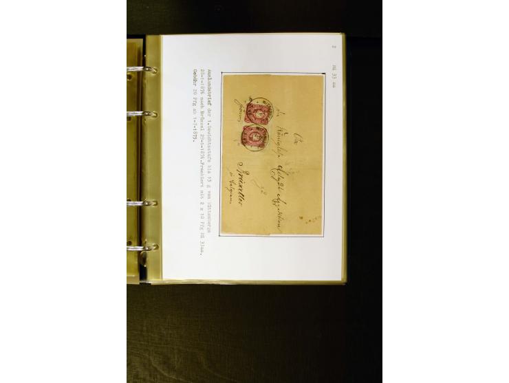1875/1879, meist gestempelte Spezialsammlung inkl. 2 M. Innendienst mit besseren Farben, Zwischenstegpaaren, Zähnungs-Variant