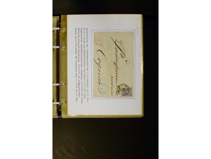 1875/1879, meist gestempelte Spezialsammlung inkl. 2 M. Innendienst mit besseren Farben, Zwischenstegpaaren, Zähnungs-Variant