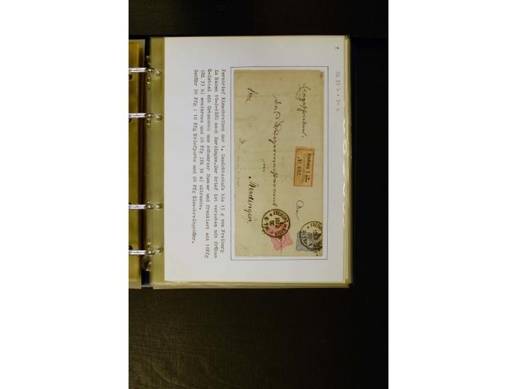 1875/1879, meist gestempelte Spezialsammlung inkl. 2 M. Innendienst mit besseren Farben, Zwischenstegpaaren, Zähnungs-Variant