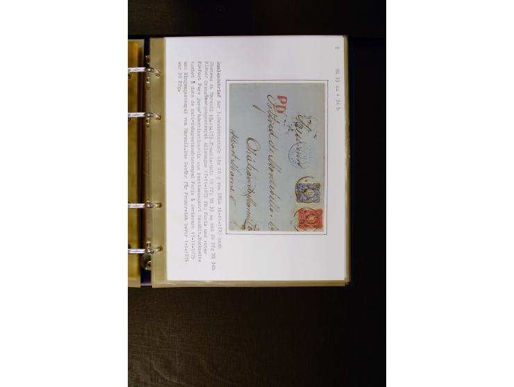 1875/1879, meist gestempelte Spezialsammlung inkl. 2 M. Innendienst mit besseren Farben, Zwischenstegpaaren, Zähnungs-Variant