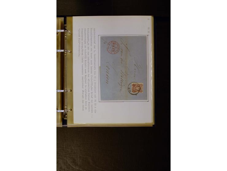 1875/1879, meist gestempelte Spezialsammlung inkl. 2 M. Innendienst mit besseren Farben, Zwischenstegpaaren, Zähnungs-Variant