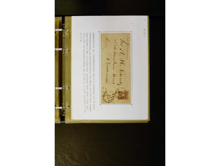1875/1879, meist gestempelte Spezialsammlung inkl. 2 M. Innendienst mit besseren Farben, Zwischenstegpaaren, Zähnungs-Variant