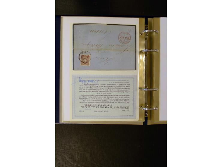 1875/1879, meist gestempelte Spezialsammlung inkl. 2 M. Innendienst mit besseren Farben, Zwischenstegpaaren, Zähnungs-Variant