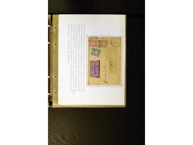 1875/1879, meist gestempelte Spezialsammlung inkl. 2 M. Innendienst mit besseren Farben, Zwischenstegpaaren, Zähnungs-Variant