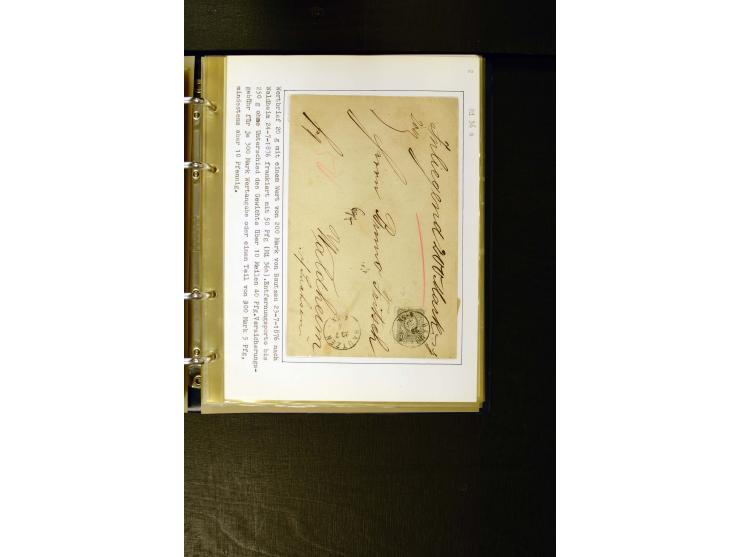 1875/1879, meist gestempelte Spezialsammlung inkl. 2 M. Innendienst mit besseren Farben, Zwischenstegpaaren, Zähnungs-Variant