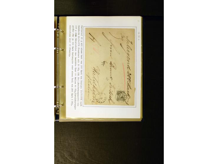 1875/1879, meist gestempelte Spezialsammlung inkl. 2 M. Innendienst mit besseren Farben, Zwischenstegpaaren, Zähnungs-Variant