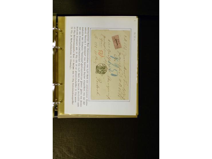 1875/1879, meist gestempelte Spezialsammlung inkl. 2 M. Innendienst mit besseren Farben, Zwischenstegpaaren, Zähnungs-Variant