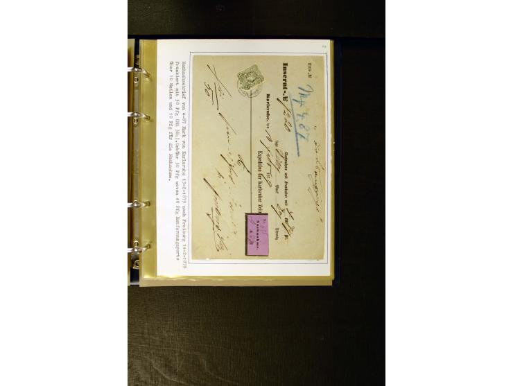 1875/1879, meist gestempelte Spezialsammlung inkl. 2 M. Innendienst mit besseren Farben, Zwischenstegpaaren, Zähnungs-Variant