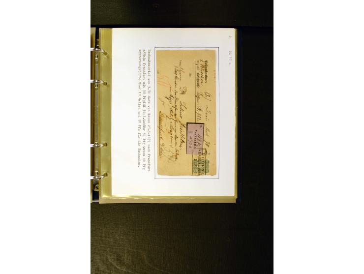 1875/1879, meist gestempelte Spezialsammlung inkl. 2 M. Innendienst mit besseren Farben, Zwischenstegpaaren, Zähnungs-Variant