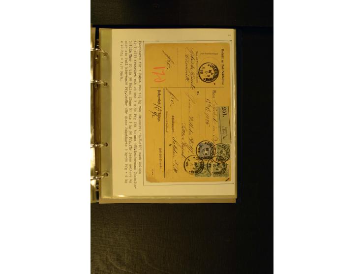 1875/1879, meist gestempelte Spezialsammlung inkl. 2 M. Innendienst mit besseren Farben, Zwischenstegpaaren, Zähnungs-Variant