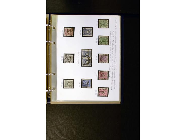 1875/1879, meist gestempelte Spezialsammlung inkl. 2 M. Innendienst mit besseren Farben, Zwischenstegpaaren, Zähnungs-Variant