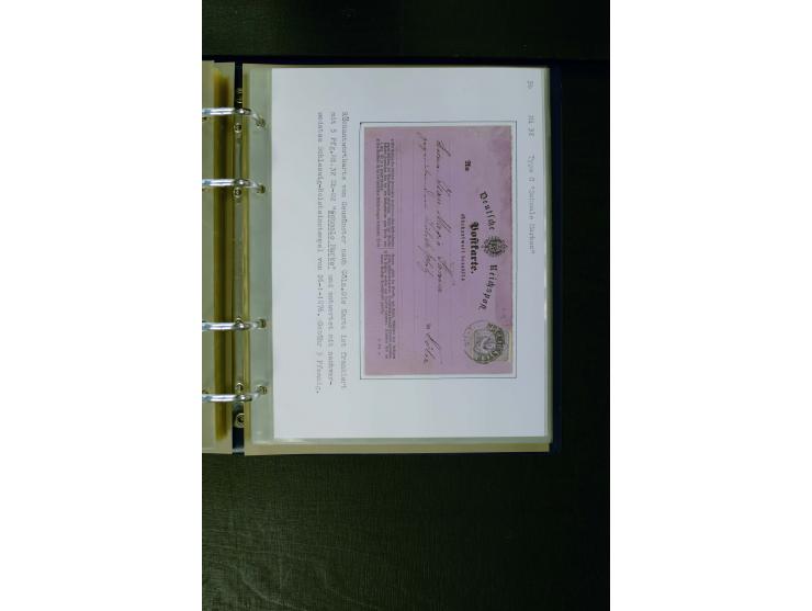 1875/1879, meist gestempelte Spezialsammlung inkl. 2 M. Innendienst mit besseren Farben, Zwischenstegpaaren, Zähnungs-Variant