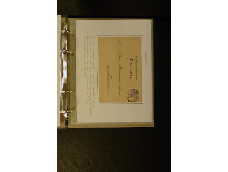 1875/1879, meist gestempelte Spezialsammlung inkl. 2 M. Innendienst mit besseren Farben, Zwischenstegpaaren, Zähnungs-Variant