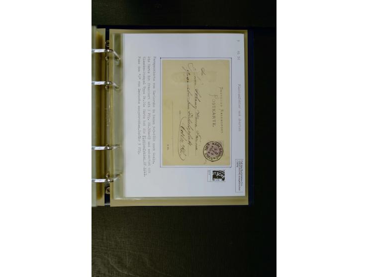 1875/1879, meist gestempelte Spezialsammlung inkl. 2 M. Innendienst mit besseren Farben, Zwischenstegpaaren, Zähnungs-Variant