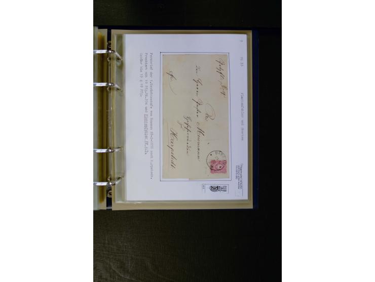 1875/1879, meist gestempelte Spezialsammlung inkl. 2 M. Innendienst mit besseren Farben, Zwischenstegpaaren, Zähnungs-Variant