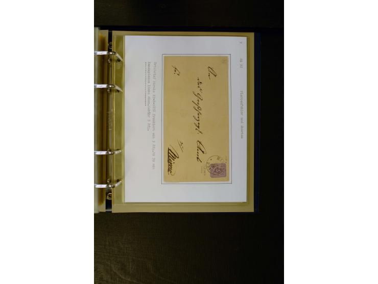1875/1879, meist gestempelte Spezialsammlung inkl. 2 M. Innendienst mit besseren Farben, Zwischenstegpaaren, Zähnungs-Variant