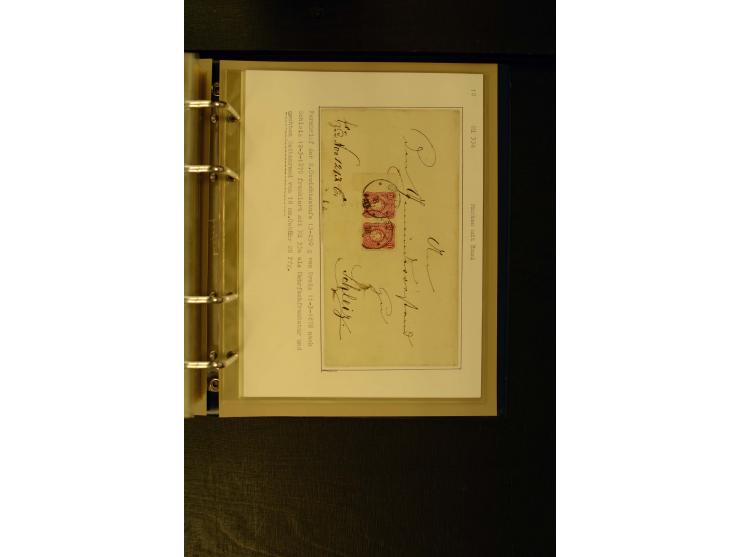 1875/1879, meist gestempelte Spezialsammlung inkl. 2 M. Innendienst mit besseren Farben, Zwischenstegpaaren, Zähnungs-Variant