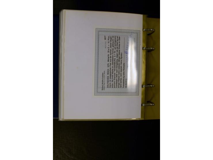 1875/1879, meist gestempelte Spezialsammlung inkl. 2 M. Innendienst mit besseren Farben, Zwischenstegpaaren, Zähnungs-Variant
