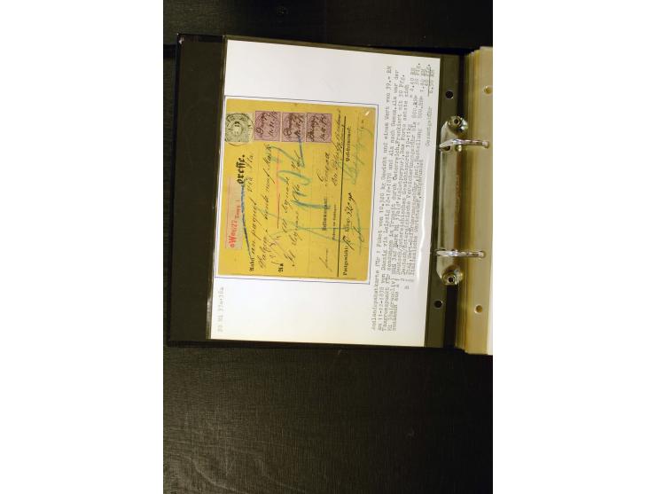 1875/1879, meist gestempelte Spezialsammlung inkl. 2 M. Innendienst mit besseren Farben, Zwischenstegpaaren, Zähnungs-Variant
