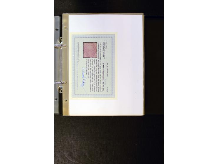 1875/1879, meist gestempelte Spezialsammlung inkl. 2 M. Innendienst mit besseren Farben, Zwischenstegpaaren, Zähnungs-Variant