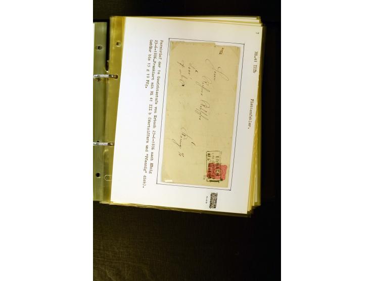 1880/1889, umfangreiche Spezialsammlung mit vielen Farben, Plattenfehlern, Zähnungs-Varianten, Zwischenstegpaaren, Einheiten,