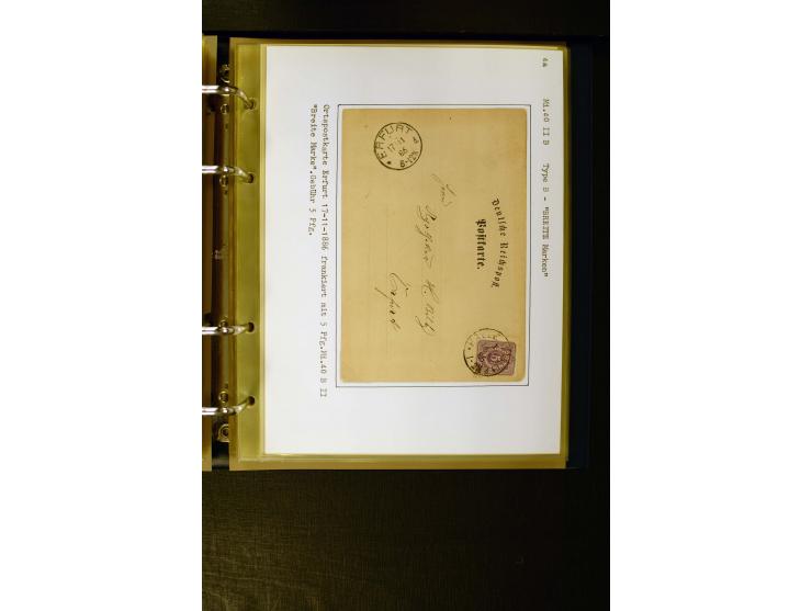 1880/1889, umfangreiche Spezialsammlung mit vielen Farben, Plattenfehlern, Zähnungs-Varianten, Zwischenstegpaaren, Einheiten,