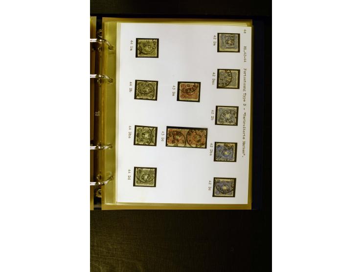 1880/1889, umfangreiche Spezialsammlung mit vielen Farben, Plattenfehlern, Zähnungs-Varianten, Zwischenstegpaaren, Einheiten,