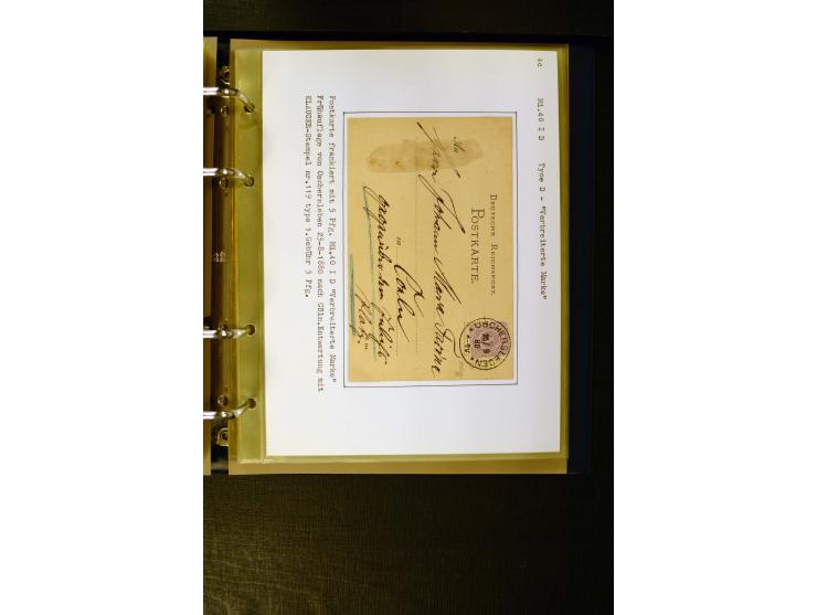 1880/1889, umfangreiche Spezialsammlung mit vielen Farben, Plattenfehlern, Zähnungs-Varianten, Zwischenstegpaaren, Einheiten,
