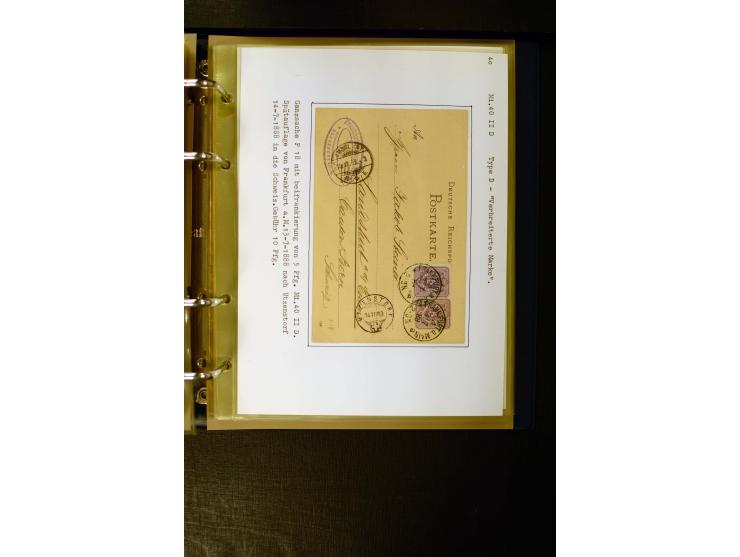 1880/1889, umfangreiche Spezialsammlung mit vielen Farben, Plattenfehlern, Zähnungs-Varianten, Zwischenstegpaaren, Einheiten,