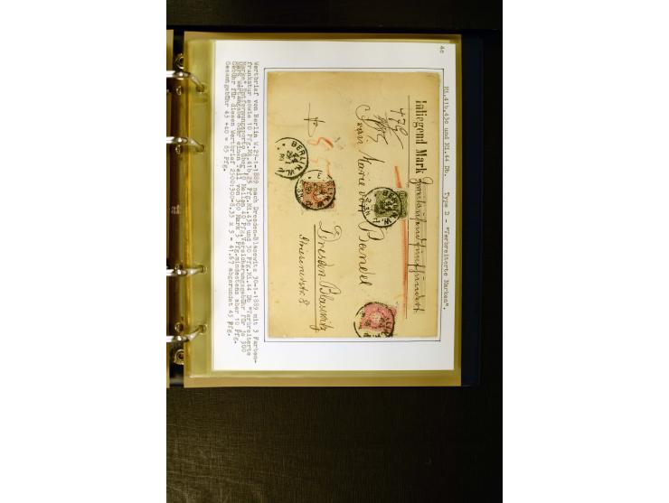 1880/1889, umfangreiche Spezialsammlung mit vielen Farben, Plattenfehlern, Zähnungs-Varianten, Zwischenstegpaaren, Einheiten,