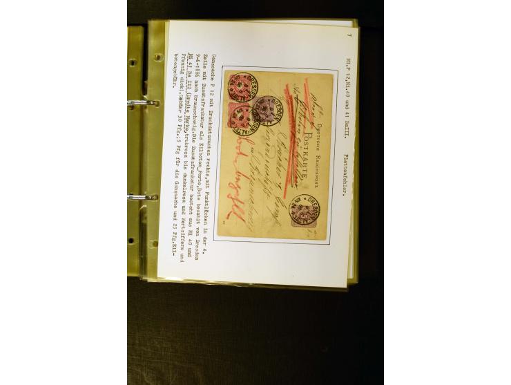 1880/1889, umfangreiche Spezialsammlung mit vielen Farben, Plattenfehlern, Zähnungs-Varianten, Zwischenstegpaaren, Einheiten,