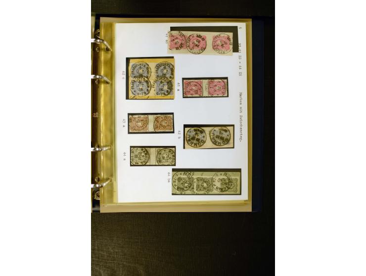1880/1889, umfangreiche Spezialsammlung mit vielen Farben, Plattenfehlern, Zähnungs-Varianten, Zwischenstegpaaren, Einheiten,