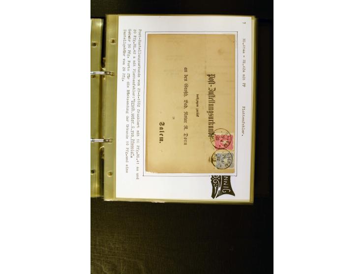 1880/1889, umfangreiche Spezialsammlung mit vielen Farben, Plattenfehlern, Zähnungs-Varianten, Zwischenstegpaaren, Einheiten,