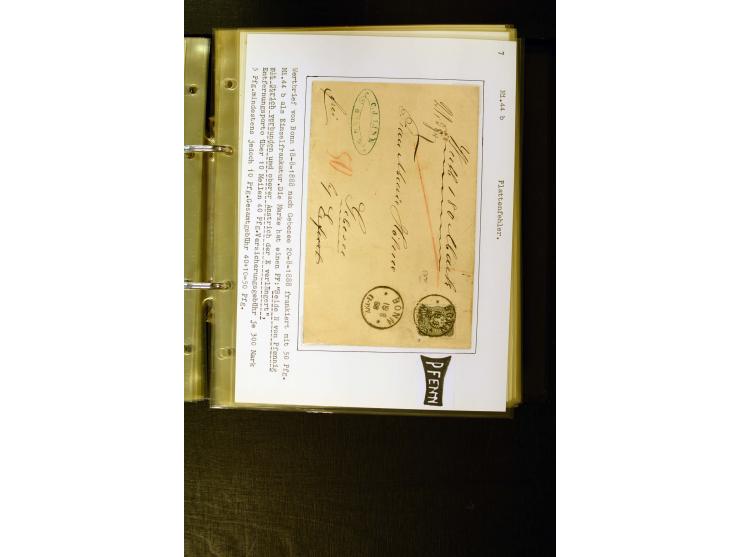 1880/1889, umfangreiche Spezialsammlung mit vielen Farben, Plattenfehlern, Zähnungs-Varianten, Zwischenstegpaaren, Einheiten,