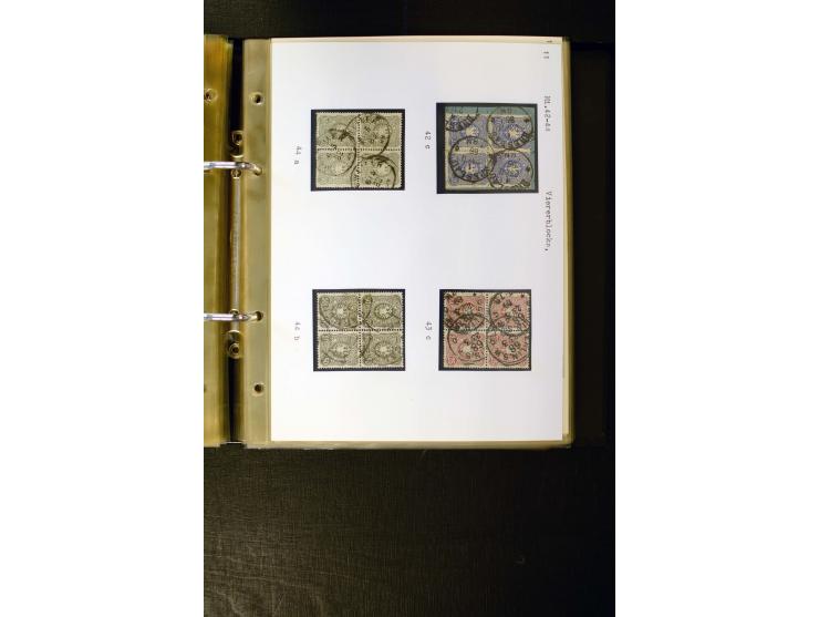 1880/1889, umfangreiche Spezialsammlung mit vielen Farben, Plattenfehlern, Zähnungs-Varianten, Zwischenstegpaaren, Einheiten,