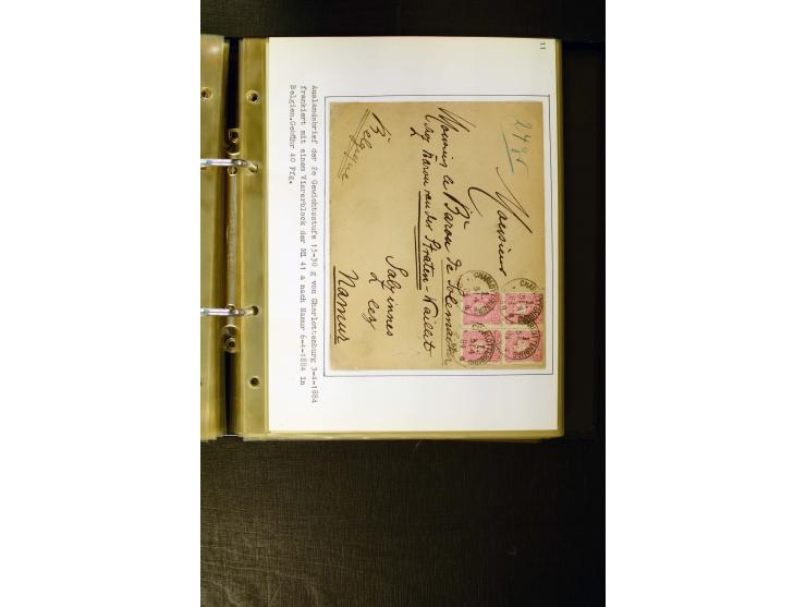 1880/1889, umfangreiche Spezialsammlung mit vielen Farben, Plattenfehlern, Zähnungs-Varianten, Zwischenstegpaaren, Einheiten,