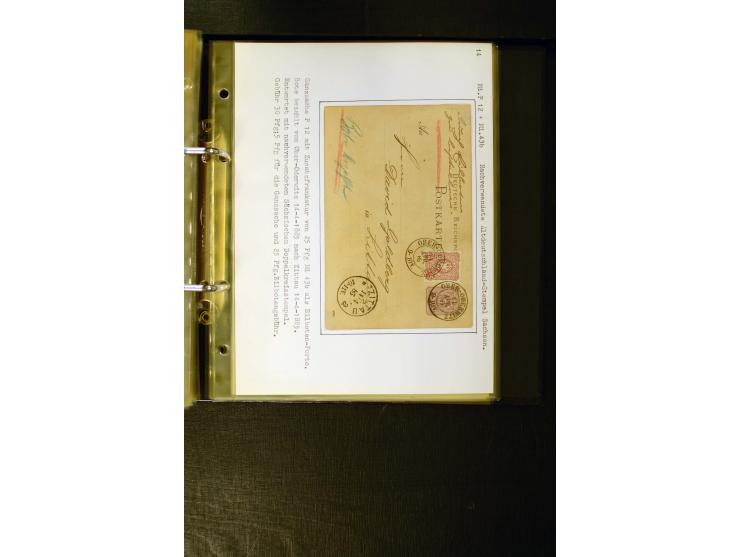 1880/1889, umfangreiche Spezialsammlung mit vielen Farben, Plattenfehlern, Zähnungs-Varianten, Zwischenstegpaaren, Einheiten,
