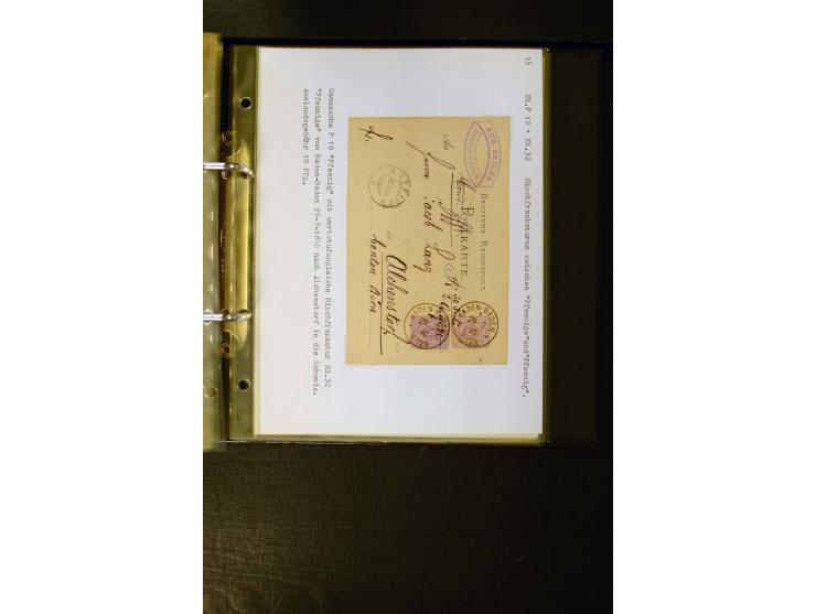 1880/1889, umfangreiche Spezialsammlung mit vielen Farben, Plattenfehlern, Zähnungs-Varianten, Zwischenstegpaaren, Einheiten,