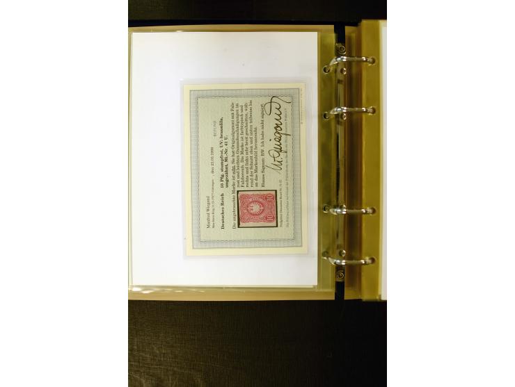 1880/1889, umfangreiche Spezialsammlung mit vielen Farben, Plattenfehlern, Zähnungs-Varianten, Zwischenstegpaaren, Einheiten,